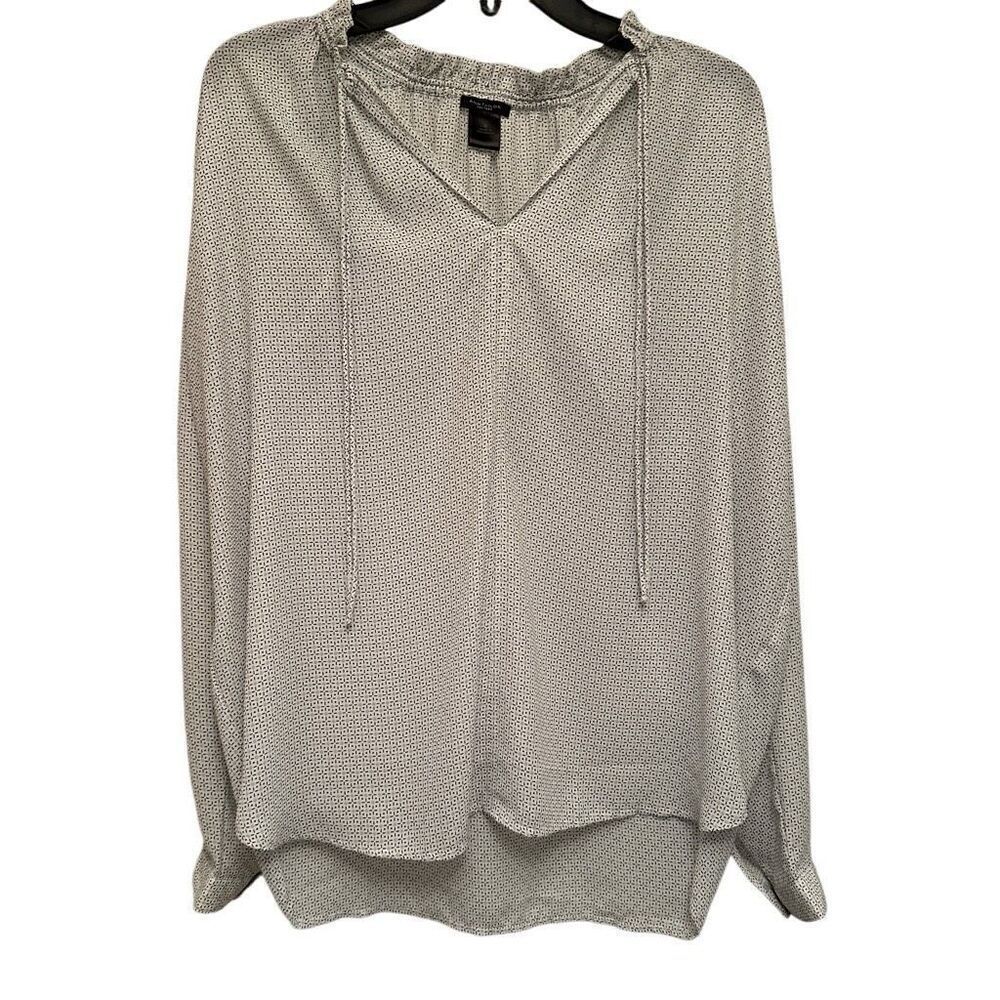 Ann Taylor Factory sage pattern peasant top- small